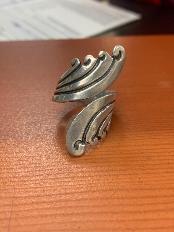 28# Silver Cascade Vintage Ring - image 2