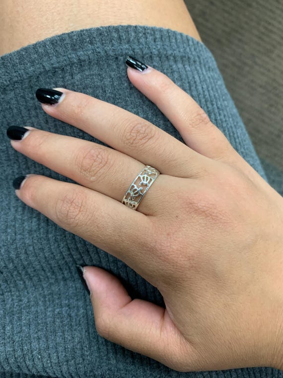 111# Sterling Silver Turtle Design Ring - image 3