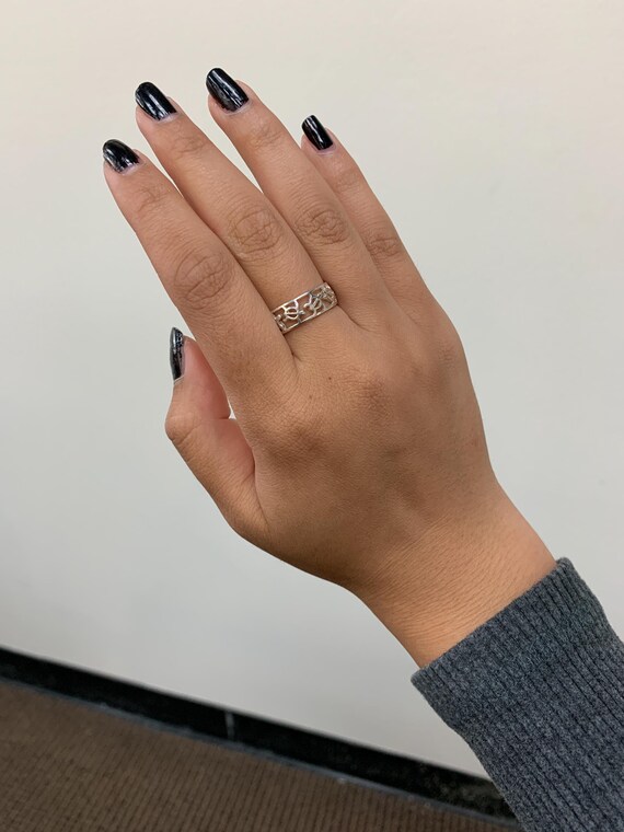 111# Sterling Silver Turtle Design Ring - image 2