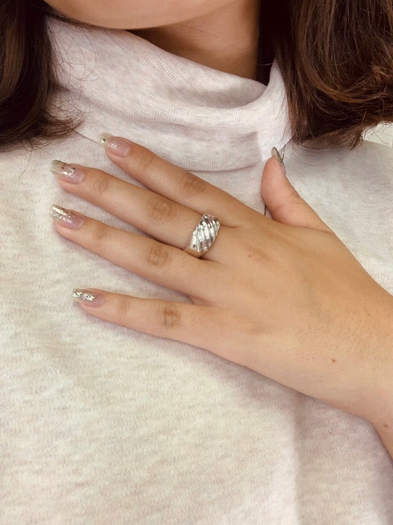 59# Sterling Silver Spiral Ring - image 2