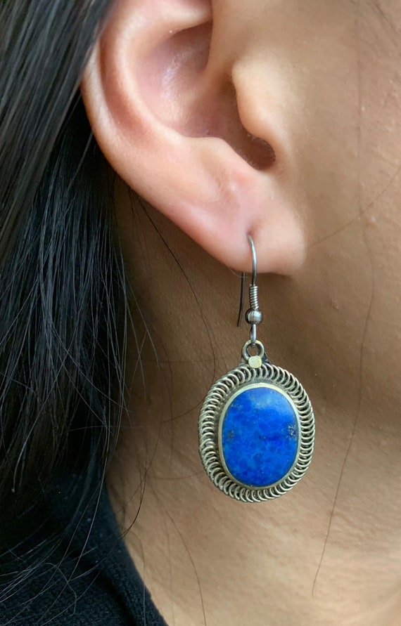 Sterling Silver Lapis earrings