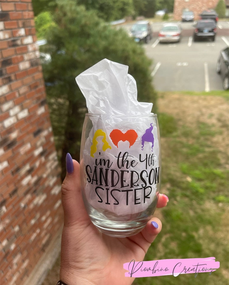 Sanderson Sister Glasses / Hocus Pocus Wine Glass Etsy