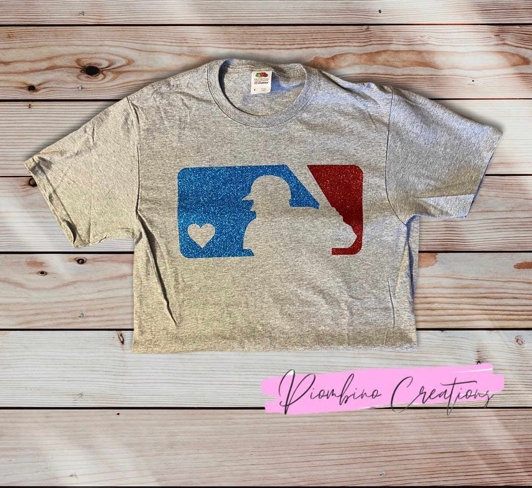 mlb logo shirt womens