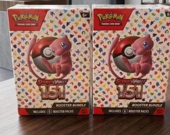 151 Booster Bundle Box Sealed Trading Card Packs Collectible TCG Gift Set 6 Packs