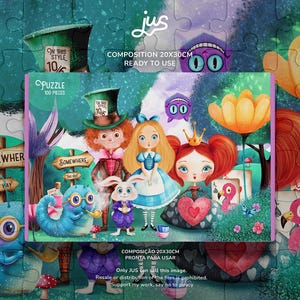 Arte para imprimir | Arquivo digital | Alice no País das Maravilhas