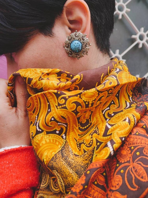 Vintage boho earrings Ethnic Jewelry Navajo earri… - image 10