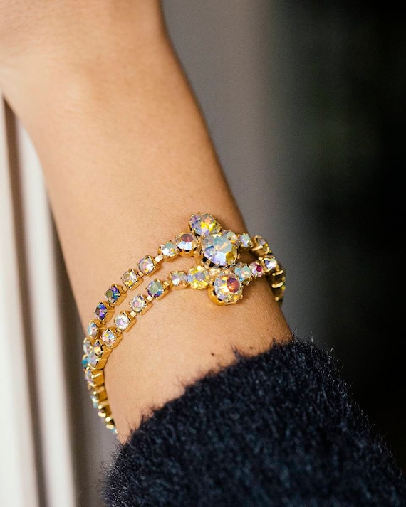 Vintage aurora outlet borealis bracelet