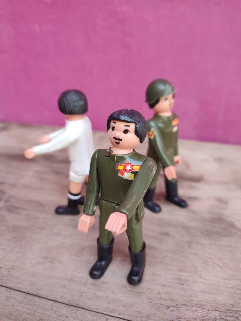 Vintage Action Figures Set of 3 Playmobil Figures Playmobil Etsy