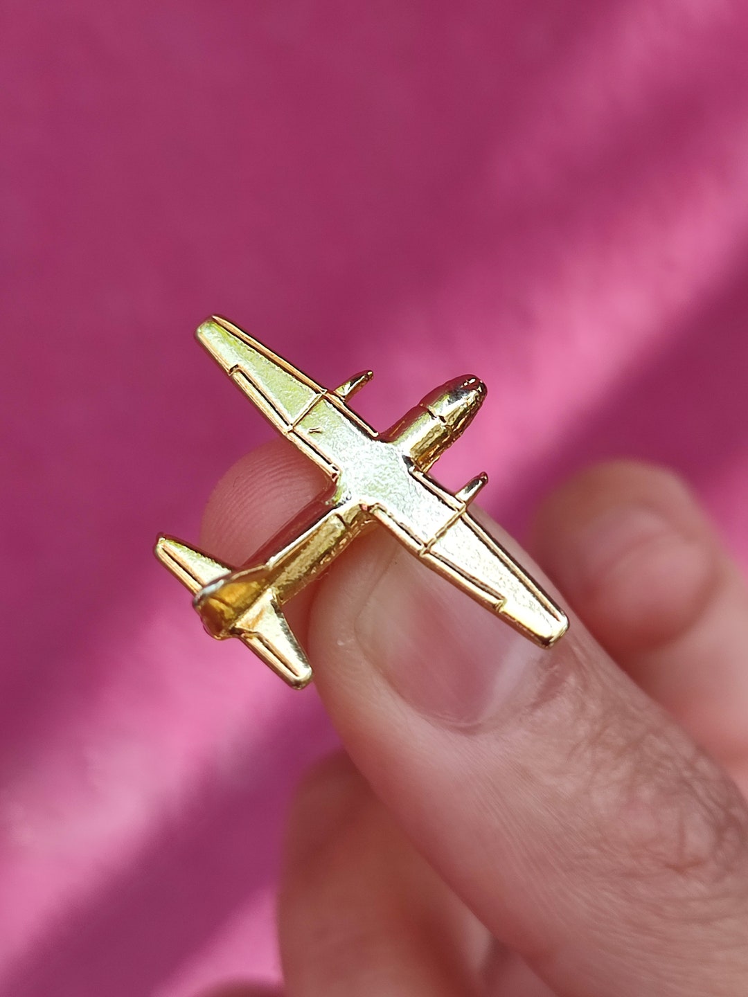 Vintage Airplane Pin Art Deco Style Jewelry for Him Tie Tack Etsy