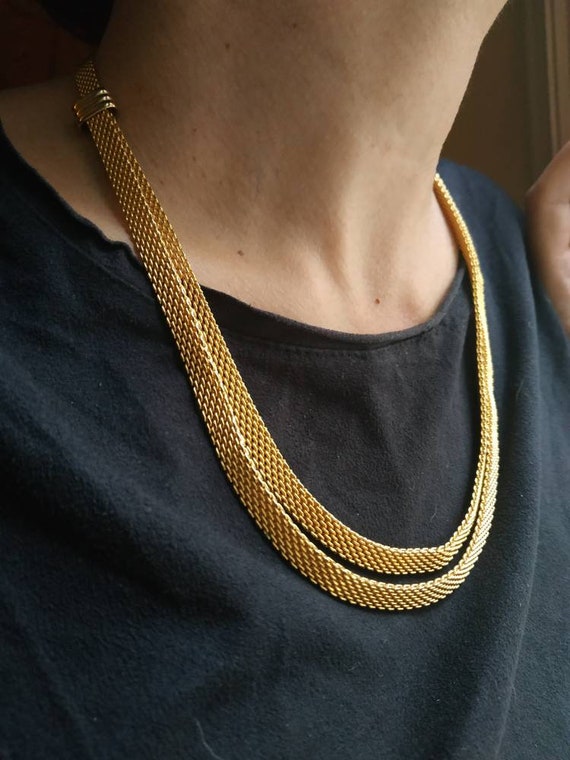 Vintage Double Strand Chain Snake Chain 