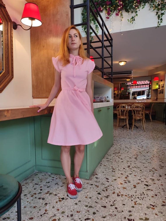 perturbación Adepto simbólico Vintage Dress C&A Brand Name Retro Fashion Outfits Baby Pink - Etsy Sweden