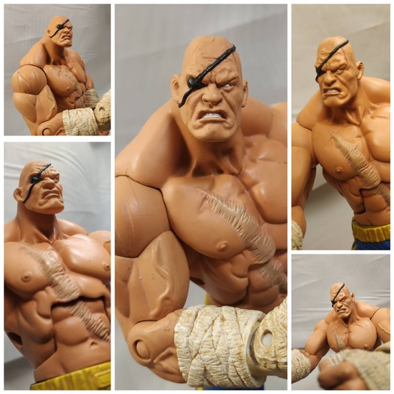 Sagat SOTA toys capcom Street fighter round 1 Nintendo game - Etsy