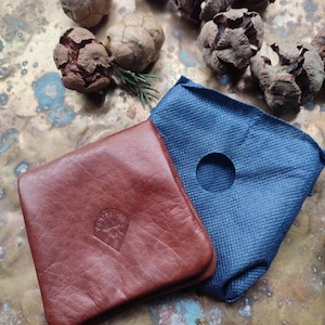Vintage Cartera de hombre Cartera de cuero Cartera italiana Cartera para monedas Monedero pequeño Un gran regalo para él Regalo de San Valentín Accesorios para hombres
