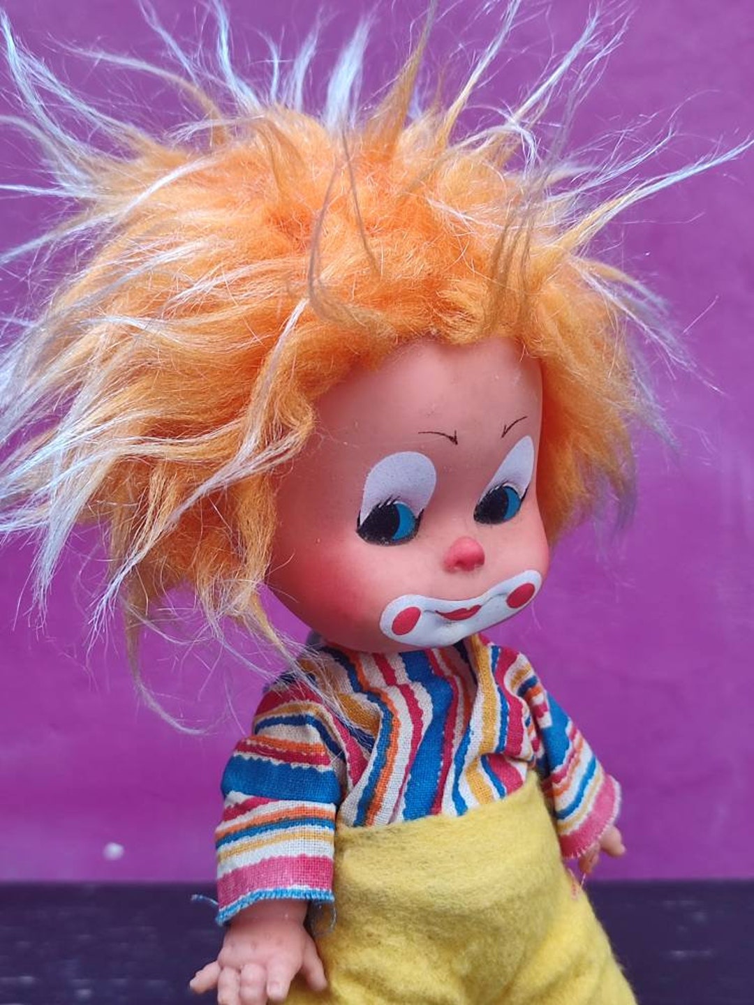 Vintage Clown Doll Fiba Furbacchietti Italian Collectible Etsy