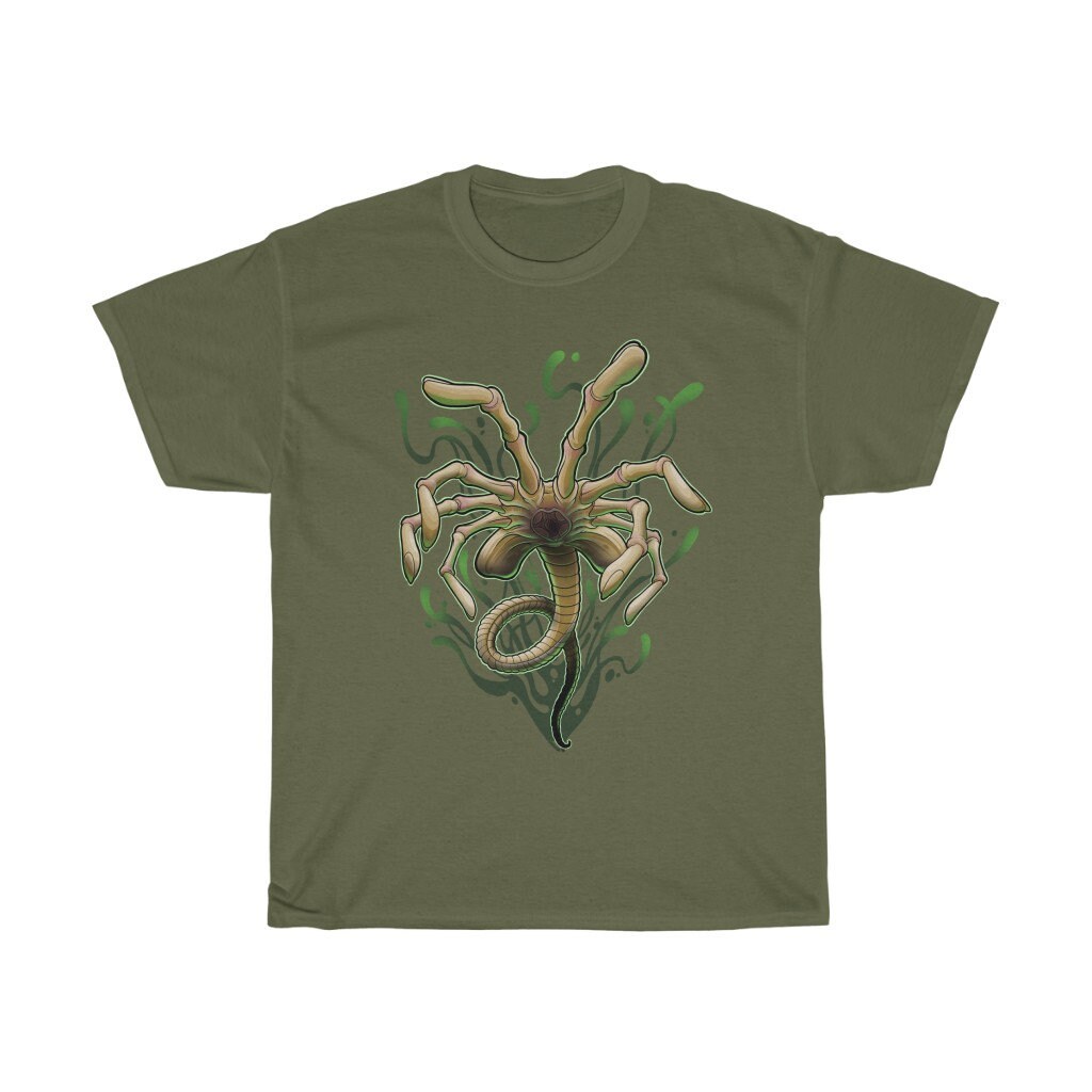 Mens Alien Facehugger Tshirts sold by Mila SKU 446364 Printerval UK