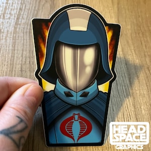 G.I. Joe Cobra Commander Vinyl Sticker