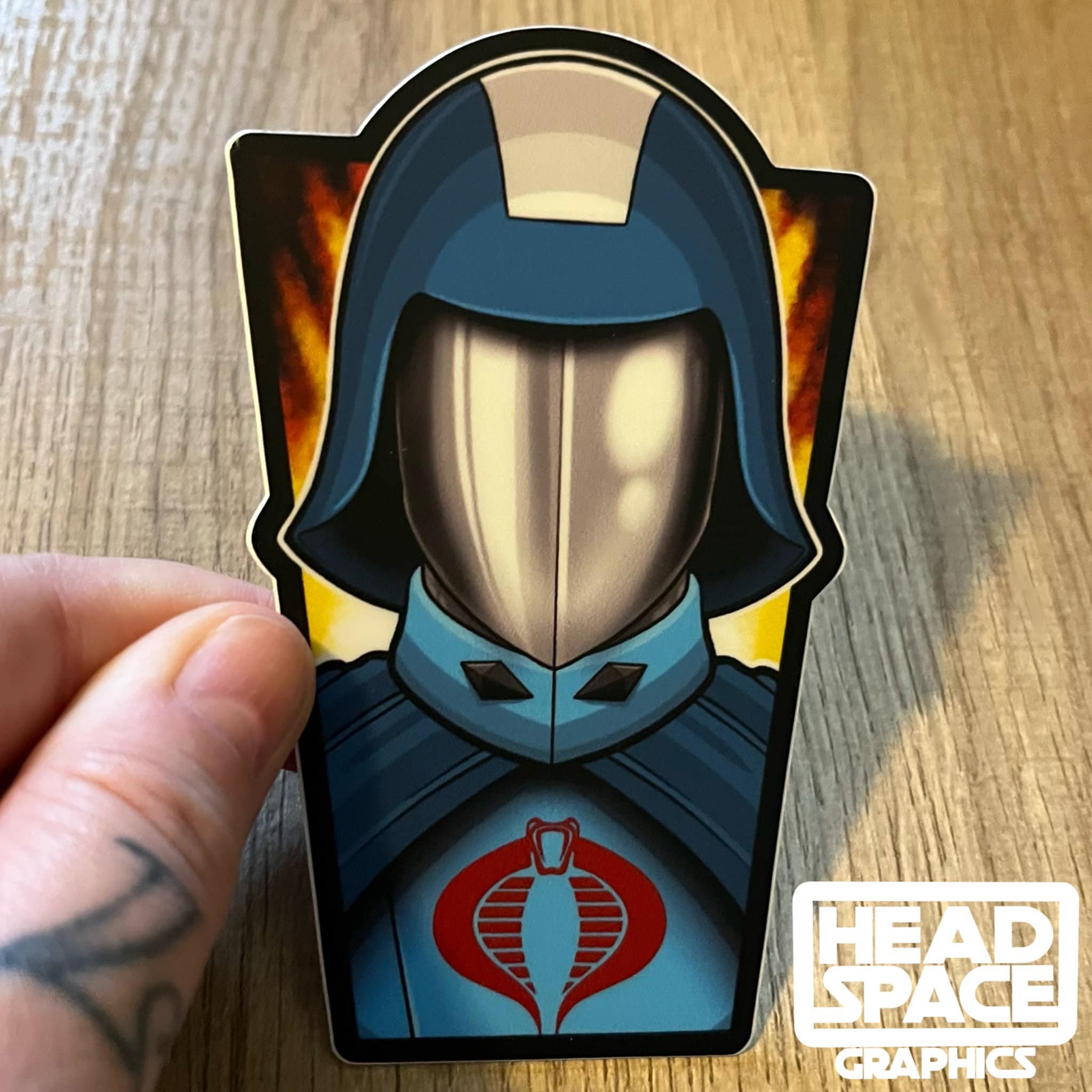 G.I. Joe Cobra Commander Vinyl Sticker - Etsy