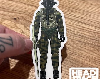 GI Joe Ripcord Action Figure Vinyl Decal