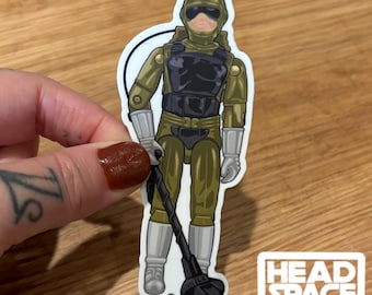 GI Joe Tripwire Action Figure Vinyl Decal