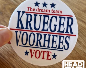 Friday the 13th Jason Voorhees Freddy Krueger Horror Movie Vinyl Sticker