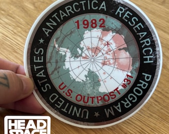 The Thing Movie Inspired Antarctic Research Outpost #31 Vinyl Decal