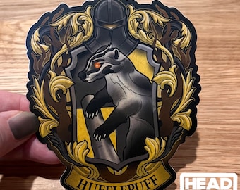 Harry Potter Hogwarts Hufflepuff Inspired  Vinyl Sticker