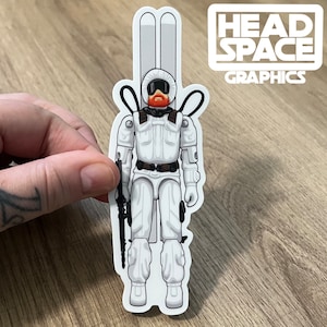 GI Joe Snow Job Action Figure vinyl Decal