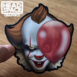 Peenywise The Clown From It Inspired Horror Movie Vinyl Sticker