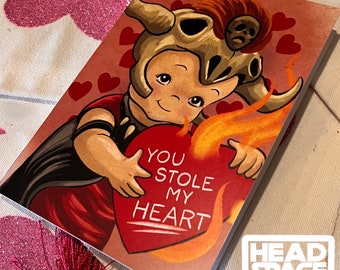 Digital Download Indiana Jones and the Temple of Doom Inspired Vintage Style Valentines Day Card