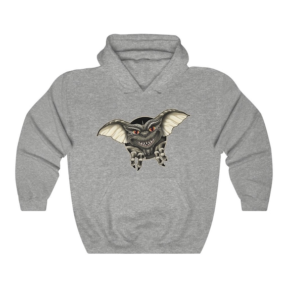 Gremlins Adult Unisex Black Front Back Tear-away Hoodie Gremlins Adult Unisex Black Front Back Tear-away Hoodie