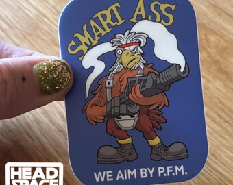 Alien Colonial Marines Dropship Nose Art Smart Ass Inspired Vinyl Sticker