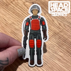 GI Joe Flash Laser Trooper Action Figure Vinyl Decal