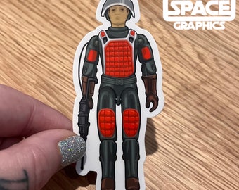 GI Joe Flash Laser Trooper Action Figure Vinyl Decal