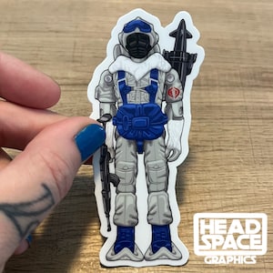 GI Joe Snow Serpent Action Figure Vinyl Decal