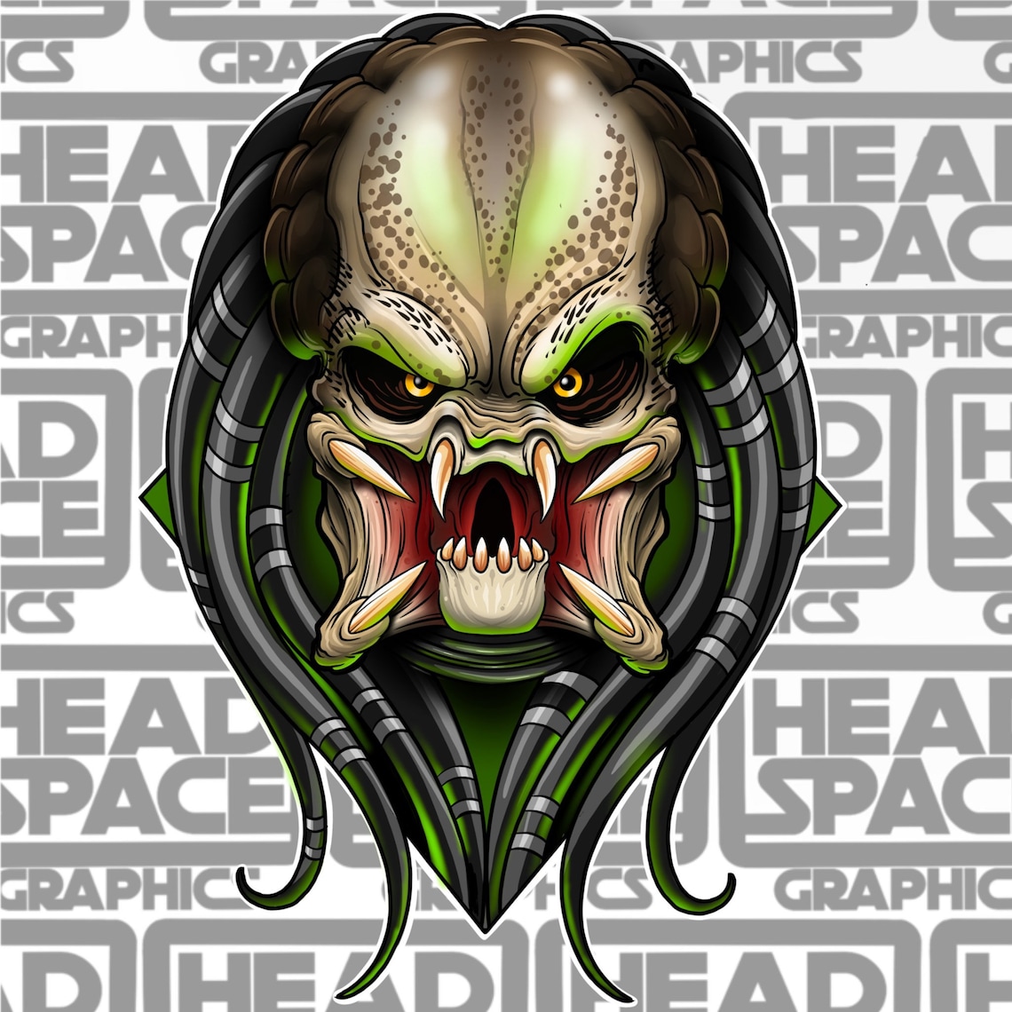 Predator Vinyl Sticker | Etsy