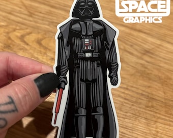 Star Wars Vintage Darth Vader Inspired Action Figure Vinyl Decal