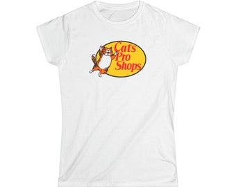 Womens Cats Pro Shops Funny Tshirt