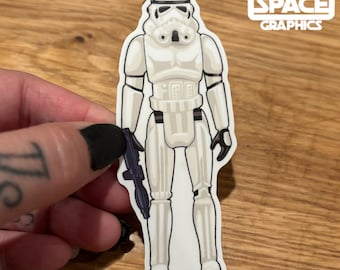 Star Wars Vintage Stormtrooper Inspired Action Figure Vinyl Decal