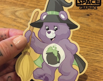 Care Bears Inspired Halloween Trick or Treat Bear Witch Costume Vinyl Decal
