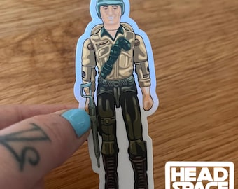 GI Joe First Seargent Duke Action Figure Vinyl Decal