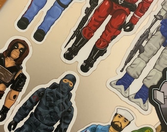 GI Joe Action Figure Vinyl Decal Bundle