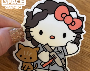 Hello Ellen Ripley Kitty and Jonesy Alien Movie Inspired Vinyl Decal