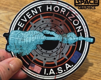 Event Horizon Sticker, Event Horizon Spaceship Decal, Sci Fi Horror Sticker, Space Horror Decal, Horror Movie Sticker, Cosmic Horror Gift