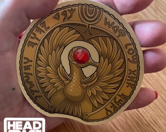 Raiders of the Lost Ark Headpiece Vinyl Sticker, Waterproof Decal