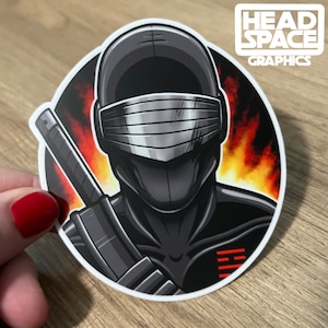 GI Joe Snake Eyes Vinyl Sticker