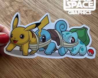 Pokémon Inspired Human Centipede Parody Vinyl Decal