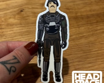 GI Joe Major Bludd  Action Figure Vinyl Decal
