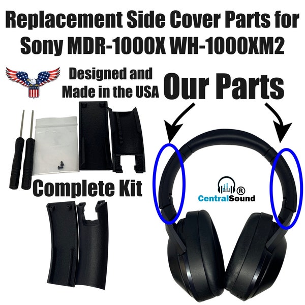 CentralSound Vervanging Verbeterde Side Cover Slider Onderdelen KIT voor Sony MDR-1000X WH-1000XM2 Hoofdband Hoofdtelefoon