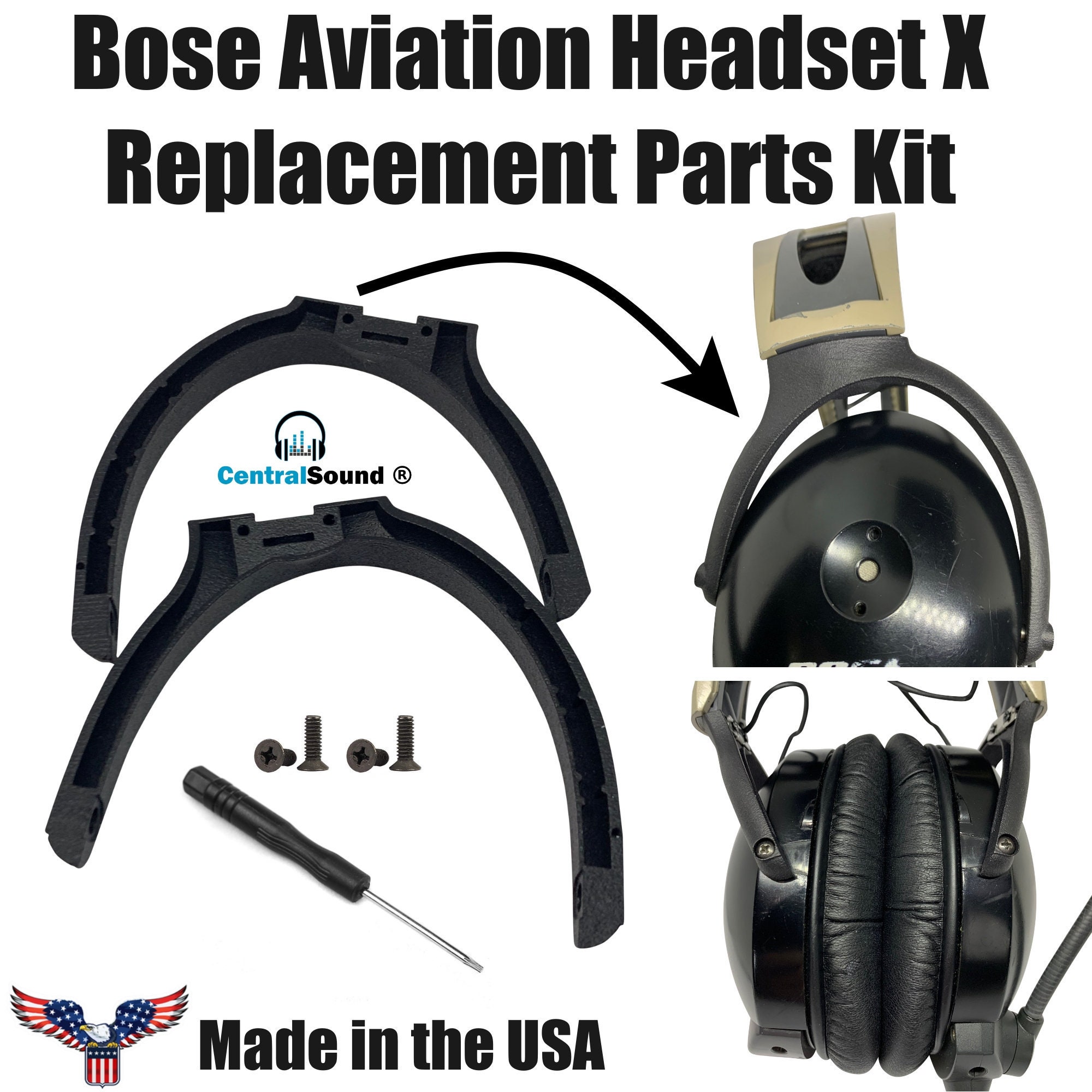 metgezel Pence enkel en alleen Bose Aviation Headset X A10 PAIR Kit met vervangende - Etsy Nederland