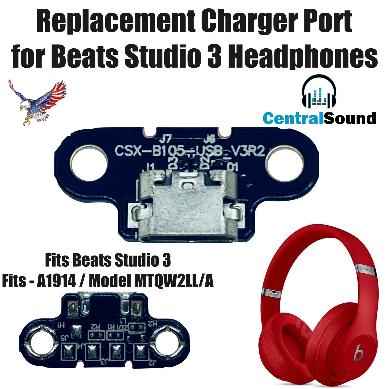 Beats By Dre Studio 3 Replacement Wireless Headphones Charger Etsy